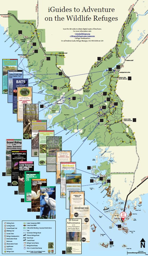Picture of poster showing refuges and trails