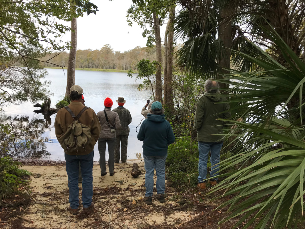Picture of participants viewing the Suwannee River at Fletcher's Landing