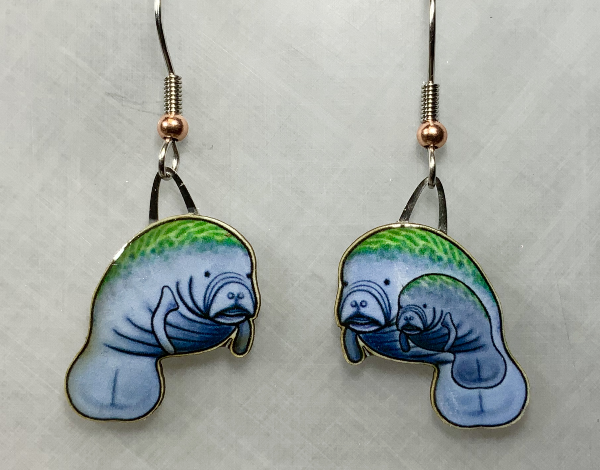 Picture of manatee earrings