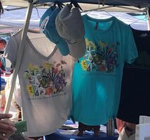 Picture of Butterfly t-shirts on display